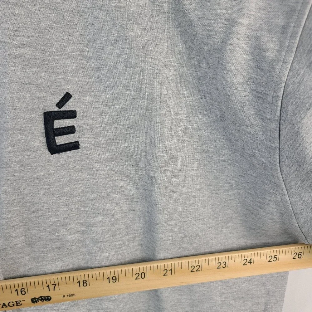Pre Preworks Gray Half-Zip Pullover Sweatshirt With Embroidered É Logo Size L - Picture 5 of 8